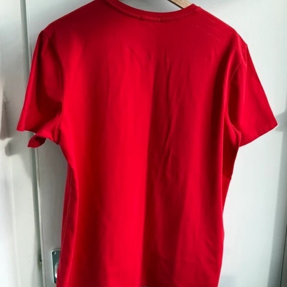 Lacoste Men's Red Short Sleeve Tee - Picture 2 of 3